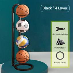 Crianças indoor rack de armazenamento de basquete casa colocar bolas cesta de armazenamento de futebol colocado prateleira jardim de infância suporte de vôlei - Image 5