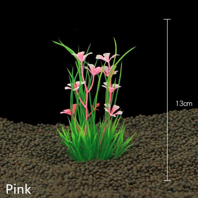Novas Plantas Aquáticas Artificiais para Aquários - Decoração Visual com 1 Peça de Grama Ornamental para Tanques de Peixes