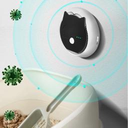 3600mah inteligente gato odor purificador recarregável desodorizador para gatos caixa de areia cão toalete purificador de ar mais limpo para animais de estimação desodorização - Image 1