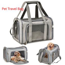 Bolsa dobrável para animais de estimação Saco de viagem respirável Transportadoras aéreas Mochila de viagem para cães e gatos - Image 1