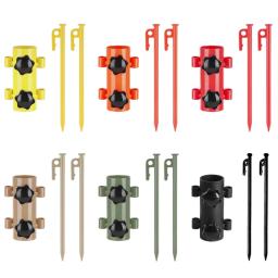 Suporte para barraca portátil com estacas para barraca, haste de dossel, tubo fixo, reforçado, à prova de vento, suporte para ao - Image 1