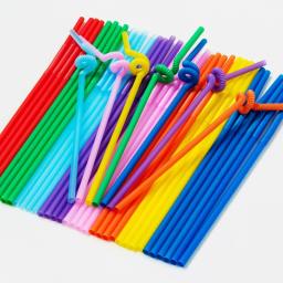 Canudos de Plástico para Leite, Colorido, Flexível, Descartável, Cola Cola, Chá Bolha, Festa de Casamento, Cozinha, Bar, Bebidas Suprimentos - Image 3