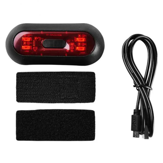 Luz LED de Aviso para Capacete de Motocicleta - Sinalização Segura para Ciclismo Noturno com Acessórios Universais para Bicicletas e MTB