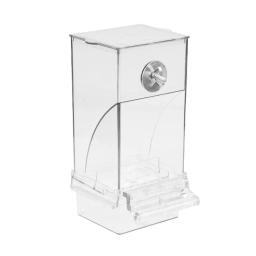 Alimentador automático de pássaros, Pássaro à prova de derramamento e à prova de respingos, Pássaro transparente The Easy Food Cage, Para ser fixado na caixa é Ob A9O9 - Image 4