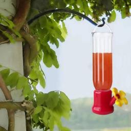 Alimentadores de água portáteis do pássaro com fios suspensos, plástico transparente, à prova de vazamento, garrafa de alimentação do colibri, suprimentos do pássaro, 1pc - Image 2