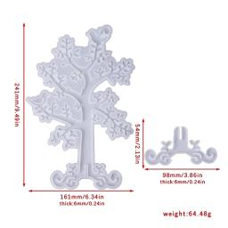 Molde de resina epóxi para árvore de joias, molde de silicone, cabide para galho, suporte para exibição, organizador de faça - Image 6
