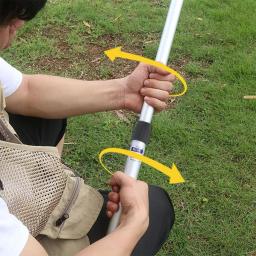 Substituição telescópica portátil do pólo do toldo 3m 3-seções ao ar livre ajustável barraca de acampamento Support Rods - Image 2