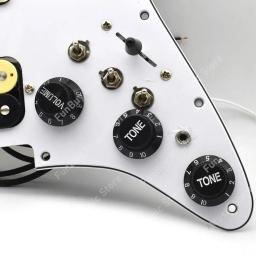 Captador de pickguard de guitarra elétrica ssh com fiação singlecut carregado prewired pick-up única bobina de trilho duplo humbucker - Image 3