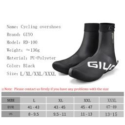 GIYO-Capas Impermeáveis de Ciclismo para Homens e Mulheres, Tampa Sapatos, Sapatos, Protetor de Bloqueio, MTB, Road Bike, Corrida - Image 6