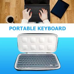 Teclado sem fio protable saco de armazenamento à prova dwaterproof água proteger saco viagem carry case para logitech mx chaves mini acessórios do teclado - Image 4