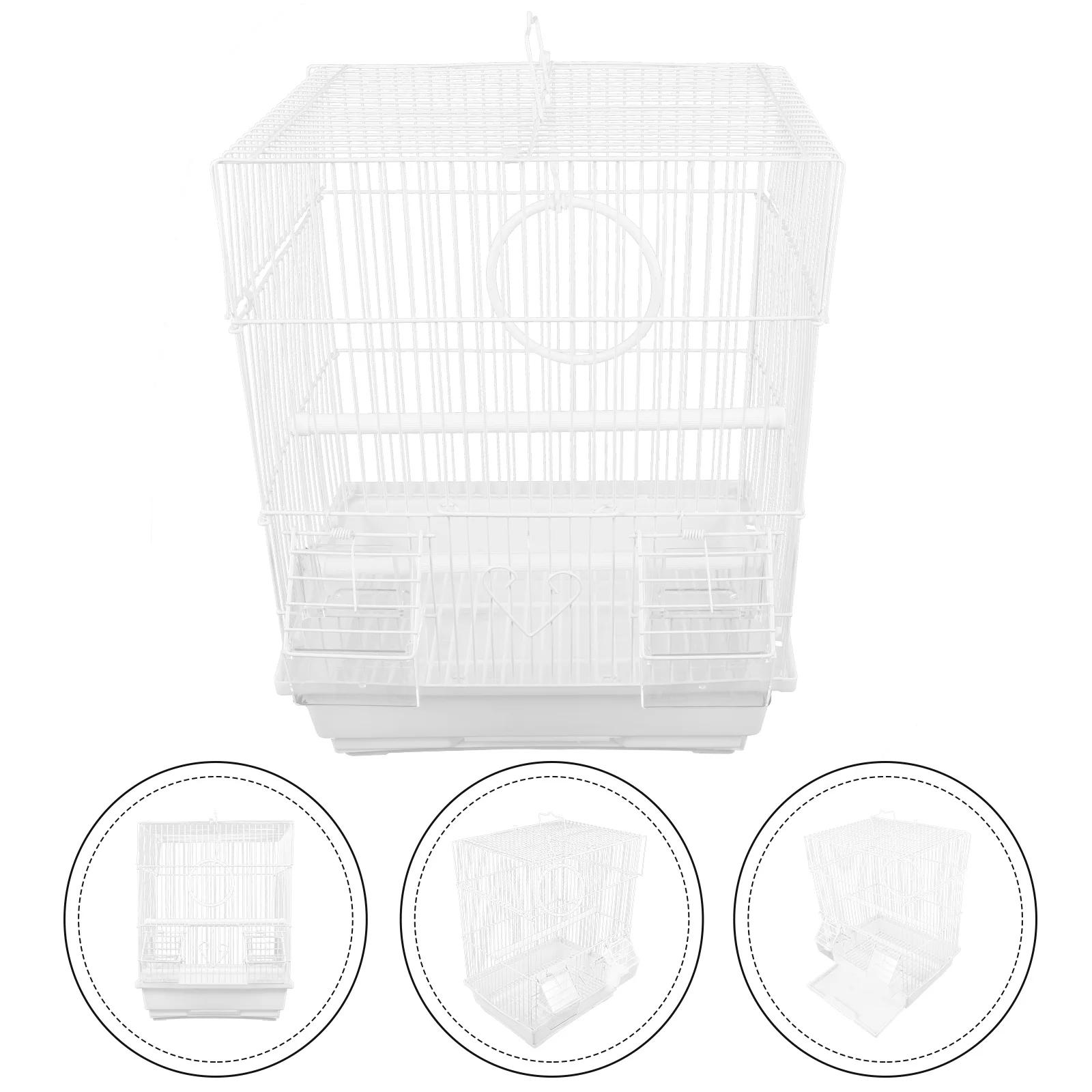 Portable Wire Birdcage gaiolas para pássaros, periquito Pet, Conure, viagens, papagaio - Image 1