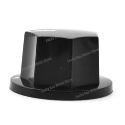 Amplificador plástico Volume Tone Control botões, estilo Vintage, Jazz Bass, Guitar Pot botões, preto, 3pcs - Image 3