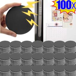 Ímã auto-adesivo adesivos, Rodada de borracha Apoiado, Folhas magnéticas macias, Quadro Ensino Adesivos, Artesanato DIY Decors, 50-100pcs - Image 1