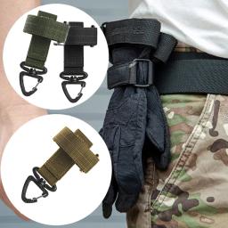 Luvas de Nylon Multi-purpose com Gancho, Corda De Escalada, Anti-lost, Camping, Pendurado Buck, Luvas De Trabalho, Clipe De Segurança, Luvas Ao Ar Livre - Image 1