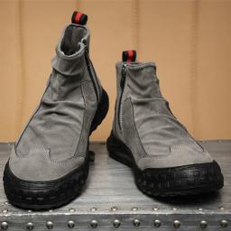 Moda 2025 botas masculinas nova plataforma sapatos casuais masculinos oferta barata designer antiderrapante venda quente de alta qualidade confortável y2k - Image 2