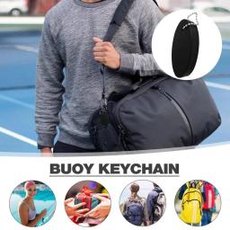Oval flutuante bóia chaveiro, chaveiro leve, gadgets de segurança externos para parque aquático, camping, pesca, natação - Image 5