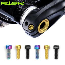 Risco 2 pc/set m6 * 18mm parafusos de fixação do braço da manivela mountain road bicicleta roda dentada braço parafusos fixos liga titânio acessórios parafuso da bicicleta - Image 4
