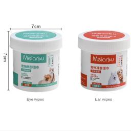 Pet Remover Sujeira dos Olhos e Orelhas Toalhetes, Cão e Gato Earwax, Limpe Orelhas Removedor de Odor, Ferramentas de Limpeza de Tecido Molhado - Image 6