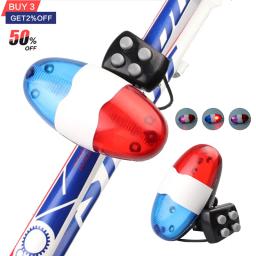 Sirene eletrônica para carro de polícia, 6 sirene LED, 4 sons de tom, campainha de bicicletas, lanterna traseira - Image 2