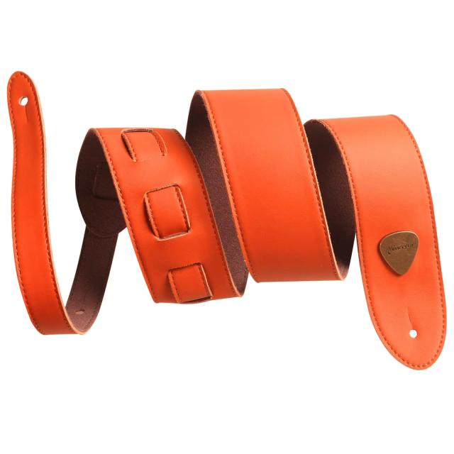 Correia de Guitarra de Couro Genuíno Miwayer - Ajustável, Deluxe e Confortável, 2" Larga, Comprimento de 38" a 57"
