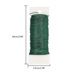 Fio floral para artesanato coroas, fio remo flexível, florista fio verde, 22 calibre - Image 6