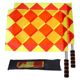Futebol Árbitro Bandeiras com Saco, Bandeiras Linesman, Profissional, feira, Jogar, Futebol - Image 1