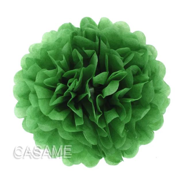 Guirlanda de Pompons de Papel de Tecido para Festas: Decoração Rústica para Casamentos, Chuveiros de Noiva e Baby Showers - Conjunto com 5 Peças em Tamanhos Variados