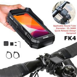 SELVAGEM-Saco De Bicicleta Rainproof, Hard Touch Screen Case, Suporte Do Telefone, Equipamento De Equitação Acessórios - Image 1