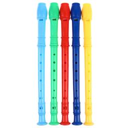 8 buracos gravador de plástico longo flauta instrumento de sopro colorido crianças presente flauta para clarinete iniciante flauta vento - Image 5