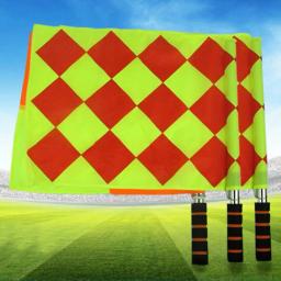2-Piece Trial Bandeira, durável, grande, quadrado, estável, futebol, árbitro, bandeirinha, futebol, 1 par - Image 4