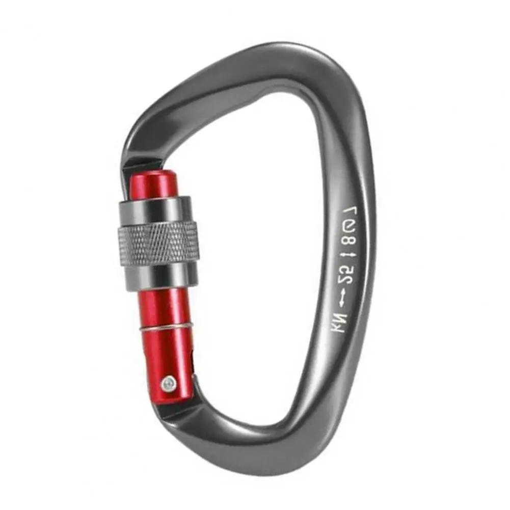 Mosquetão leve para escalada, Heavy Duty, Screw Gate Locking, Caminhadas ao ar livre, Aviação, 25kn - Image 1