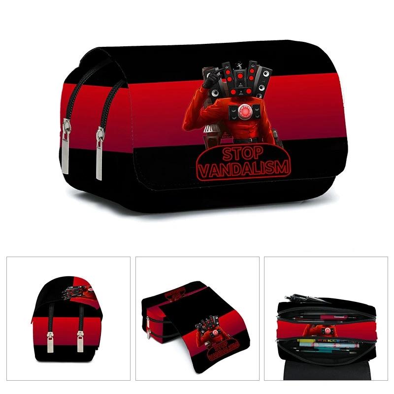 Mochila dos desenhos animados para escola, Mochila 3D Game, Mochila para WC, Caneta, Esportes, Novo Produto, Skibidi - Image 1