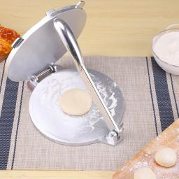Alumínio Alloy Manual Corn Tortilla Press, Roti Maker com alça longa para cozinha, Round Tortillero pressionando ferramenta - Image 3
