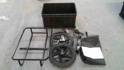 Roda Quick Release Bike, bicicleta Hand Wagon, reboque de carga grande, fácil armazenamento e transporte, 16" - Image 5