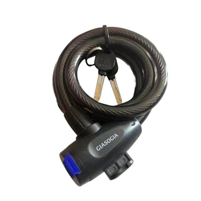 Fechadura Antirroubo para Bicicleta Elétrica com Chave e Cabo Reforçado de 1,2 m