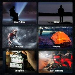 USB recarregável LED Mini lanterna, portátil brilhante Keychain, Pocket Clip, lanterna, trabalhando luz, ao ar livre, caminhadas, pesca, Camping - Image 3