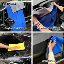 Panos de limpeza engrossados, suprimentos para lavagem de carro, microfibra, toalha limpa de vidro, sem fiapos, pano de limpeza mágico para acessórios de carro - Image 6
