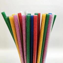 5 pçs conjunto 10cm cores glitter pó cola varas elétrica quente derreter arma adesivo sólido usado para fazer brinquedos jóias artesanato presente de festa - Image 2