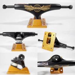 Caminhões de skate de liga de alumínio oco duplo Enigma para esportes radicais - Image 6