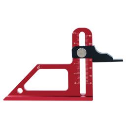 Tabela ajustável Saw Depth Gauge, Configurando o Blade Router, 0-60mm, Alumínio com Métrica e Polegada Scale Bits, Medidor de altura - Image 2
