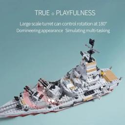 Construção Cruiser Building Toy Set para meninos, modelos de navios oceânicos, engenharia, construção STEM, 6 anos acima, 25 set, 1068pcs - Image 4
