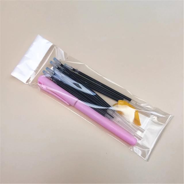 Conjunto de Canetas Gel Apagáveis Magic: Caligrafia Prática com Tinta Desaparecedora - 1 Caneta + 10 Refis para Estudantes e Papelaria