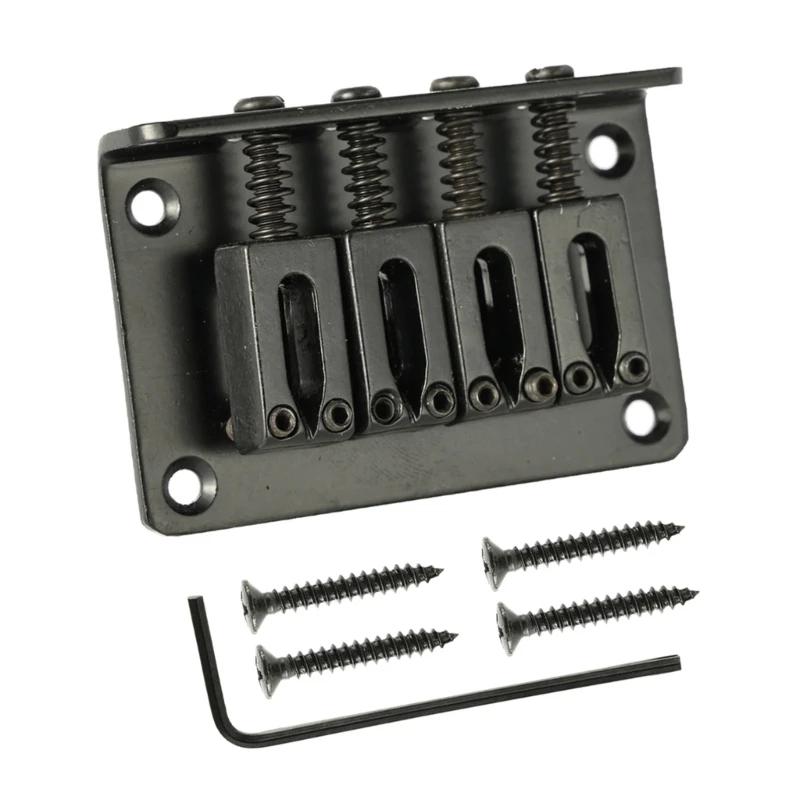 Peça substituição da ponte guitarra 4 cordas com chave para guitarra elétrica Cigarbox - Image 1