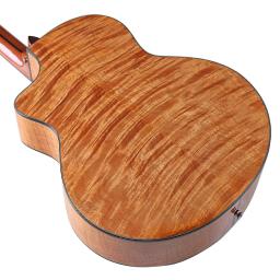 Flame Maple Back Acoustic Guitar, 40 Polegada Folk, High Gloss, Solid Spruce, Wood Top, Instrumentos de música, entrega rápida - Image 5