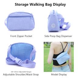 Arnês e trela personalizados para cães, Ajustável sem puxar cão arnês conjunto com suporte para saco de cocô, conjunto de trela coleira pet ambulante - Image 5