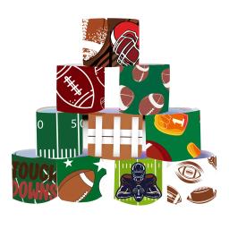 Rugby tapa pulseiras para menino, 12pcs, esportes, futebol americano, tiro metas, pulseira, decoração da festa de aniversário, presentes para crianças - Image 2