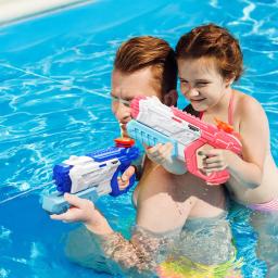 Pistola de água de alta capacidade 600cc para crianças e adultos, pistola de água de longo alcance, brinquedo blaster de água de verão, super imersão para piscina, praia - Image 5