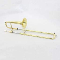 Latão e Ouro Laca Soprano Trombone com Canvas Bag Case, Útil, Venda Quente - Image 5