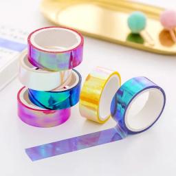Fita Holográfica Prismática Glitter, Hoops Stick, Decoração de Ginástica Rítmica, Equipamentos Fitness, Gimnasia, RG, 500cm, 1Pc, Novo - Image 1