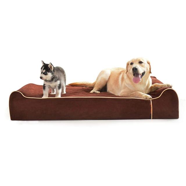 Cama Ortopédica de Memória Espuma para Cães Grande - Sofá Lavável e Luxuoso para Pets